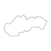 slovacchia carta geografica icona vettore