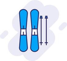 sci linea pieno backgroud icona vettore