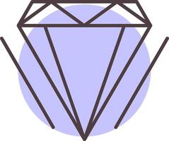 diamante linea forma colori icona vettore