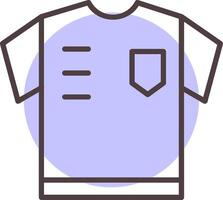 arbitro camicia linea forma colori icona vettore