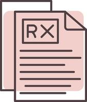 rx linea forma colori icona vettore