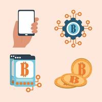 bitcoin denaro virtuale vettore