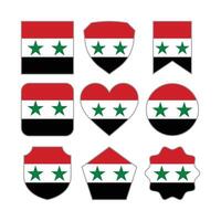 moderno astratto forme di Siria bandiera vettore design modello