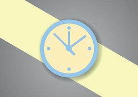 semplice minimalista orologio simbolo icona. vettore Immagine.