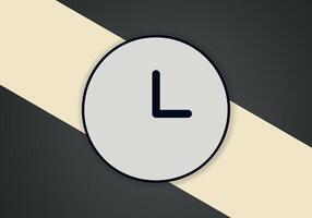 semplice minimalista orologio simbolo icona. vettore Immagine.