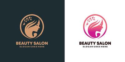 bellezza salone logo design gratuito vettore