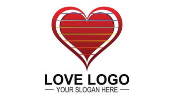 San Valentino logo o cuore logo o icona. amore logo design. vettore