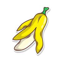Banana scarabocchio mano disegnare vettore illustrazione