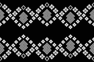 tradizionale etnico motivi ikat geometrico tessuto modello attraversare punto.ikat ricamo etnico orientale pixel nero sfondo.astratto,vettore,illustrazione. trama, sciarpa, decorazione, carta da parati. vettore