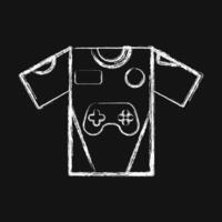 icona maglia. esports gioco elementi. icone nel gesso stile. bene per stampe, manifesti, logo, pubblicità, infografica, eccetera. vettore