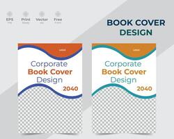 vettore moderno libro copertina design e azienda annuale rapporto