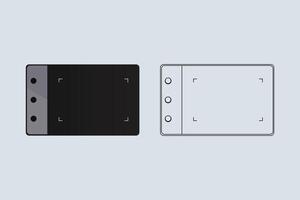 digitale grafica tavoletta con disegno penna vettore illustrazione