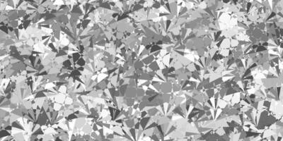 sfondo vettoriale grigio chiaro con forme poligonali.