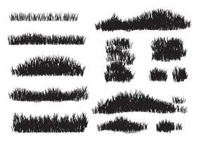 collezione di casuale mano disegnato scarabocchiare di ictus, forma, nero penna marcatore forme vettore impostato