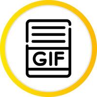 gif creativo icona design vettore