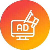 digitale marketing creativo icona design vettore