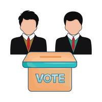 illustrazione di elezione candidato vettore