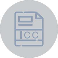 icc creativo icona design vettore