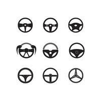 timone ruota vettore illustrazione icona logo modello