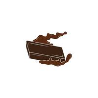 cioccolato logo design vettore illustrazione, creativo cioccolato logo design concetto modello