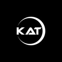 Kat lettera logo disegno, ispirazione per un' unico identità. moderno eleganza e creativo design. filigrana il tuo successo con il Impressionante Questo logo. vettore