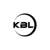 kbl lettera logo disegno, ispirazione per un' unico identità. moderno eleganza e creativo design. filigrana il tuo successo con il Impressionante Questo logo. vettore