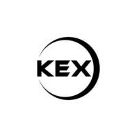 KEX lettera logo disegno, ispirazione per un' unico identità. moderno eleganza e creativo design. filigrana il tuo successo con il Impressionante Questo logo. vettore