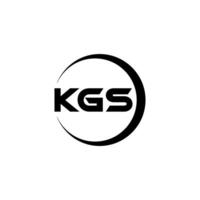kg lettera logo disegno, ispirazione per un' unico identità. moderno eleganza e creativo design. filigrana il tuo successo con il Impressionante Questo logo. vettore
