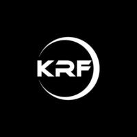 krf lettera logo disegno, ispirazione per un' unico identità. moderno eleganza e creativo design. filigrana il tuo successo con il Impressionante Questo logo. vettore