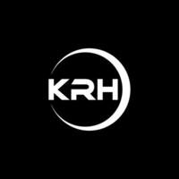 krh lettera logo disegno, ispirazione per un' unico identità. moderno eleganza e creativo design. filigrana il tuo successo con il Impressionante Questo logo. vettore