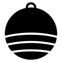 pilates palla glifo icona vettore
