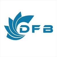 dfb lettera design. dfb lettera tecnologia logo design su un' bianca sfondo. vettore