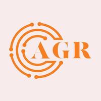 agra lettera design.agr lettera tecnologia logo design su bianca sfondo.agr monogramma logo design per imprenditore e attività commerciale. vettore