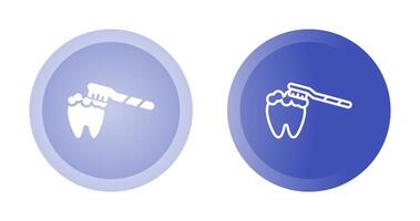 spazzolatura denti vettore icona
