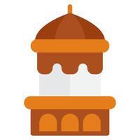 minareto icona Ramadan, per infografica, ragnatela, app, eccetera vettore
