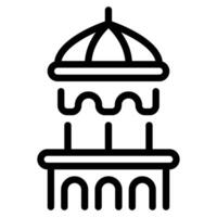 minareto icona Ramadan, per infografica, ragnatela, app, eccetera vettore