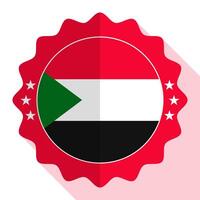 Sudan qualità emblema, etichetta, cartello, pulsante. vettore illustrazione.