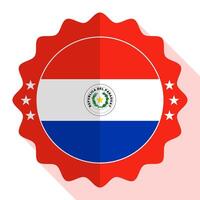paraguay qualità emblema, etichetta, cartello, pulsante. vettore illustrazione.