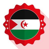 saharawi arabo democratico repubblica qualità emblema, etichetta, cartello, pulsante. vettore illustrazione.