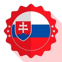 slovacchia qualità emblema, etichetta, cartello, pulsante. vettore illustrazione.