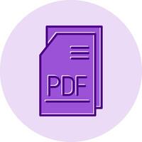 PDF file vettore icona