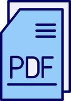 PDF file vettore icona