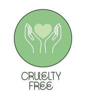 timbro cruelty free vettore