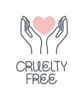 design cruelty free vettore