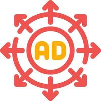 pubblicità presentazione creativo icona design vettore