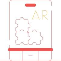 ar puzzle creativo icona design vettore