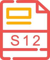 s12 creativo icona design vettore