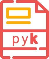 pyk creativo icona design vettore