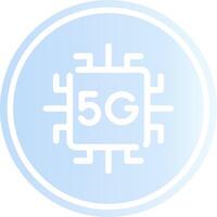 5g creativo icona design vettore