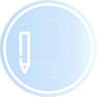 penna tavoletta creativo icona design vettore